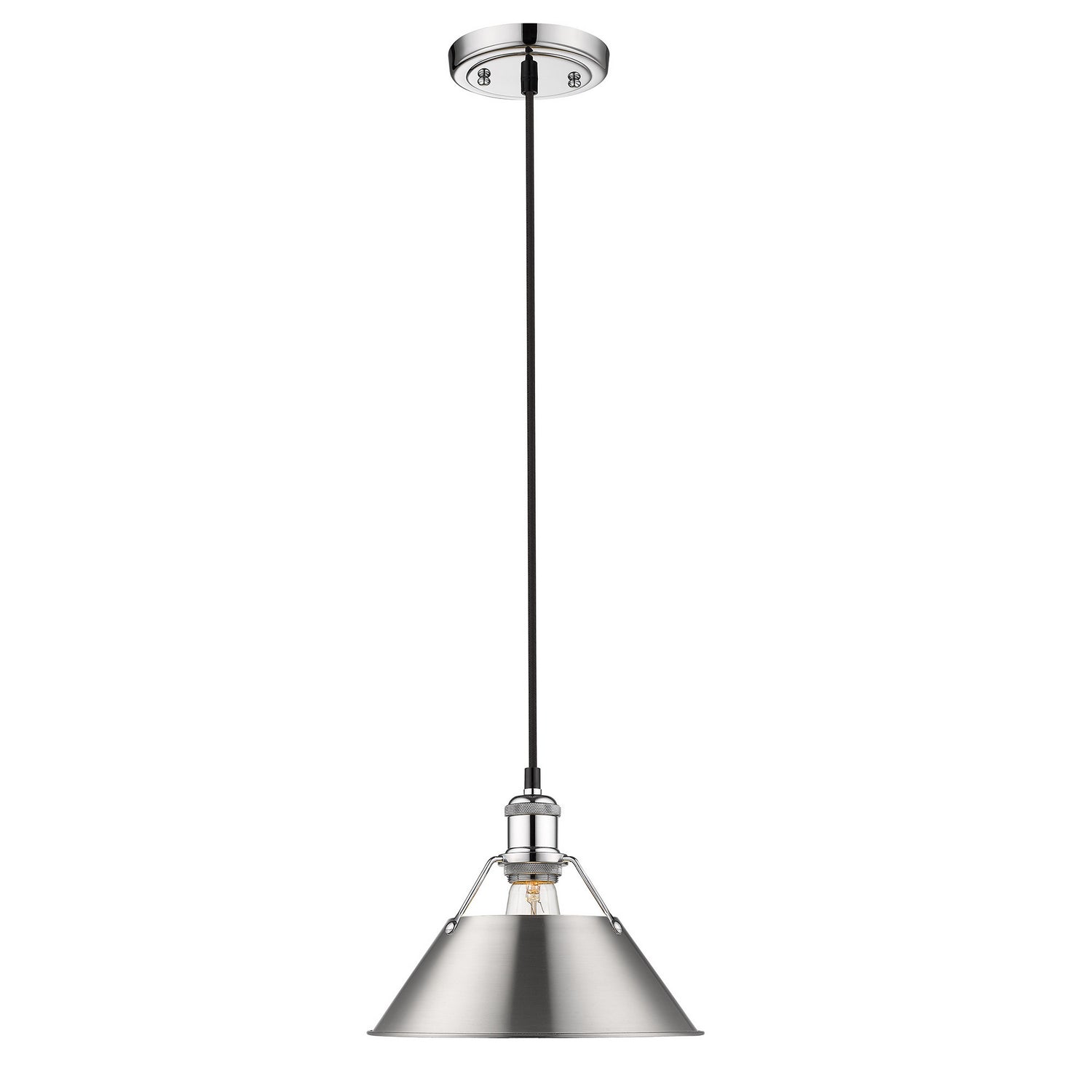 Golden - 3306-M CH-PW - One Light Pendant - Orwell CH - Chrome