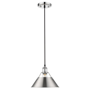 Golden - 3306-M CH-PW - One Light Pendant - Orwell CH - Chrome