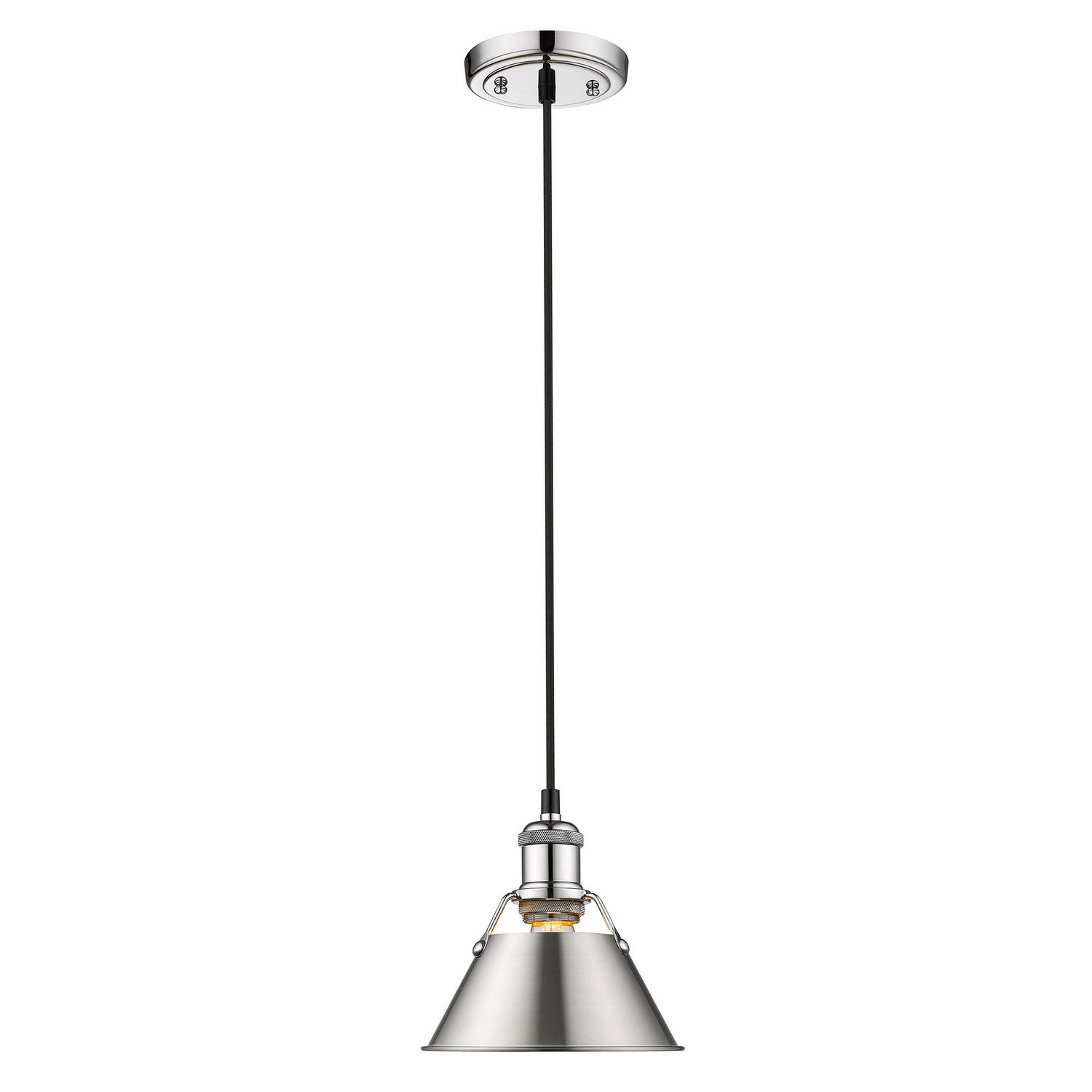 Golden - 3306-S CH-PW - One Light Mini Pendant - Orwell CH - Chrome