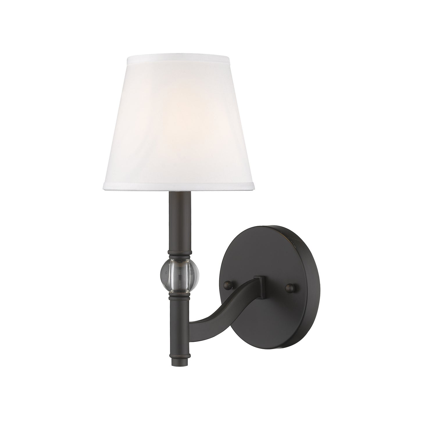 Golden - 3500-1W RBZ-CWH - One Light Wall Sconce - Waverly - Rubbed Bronze