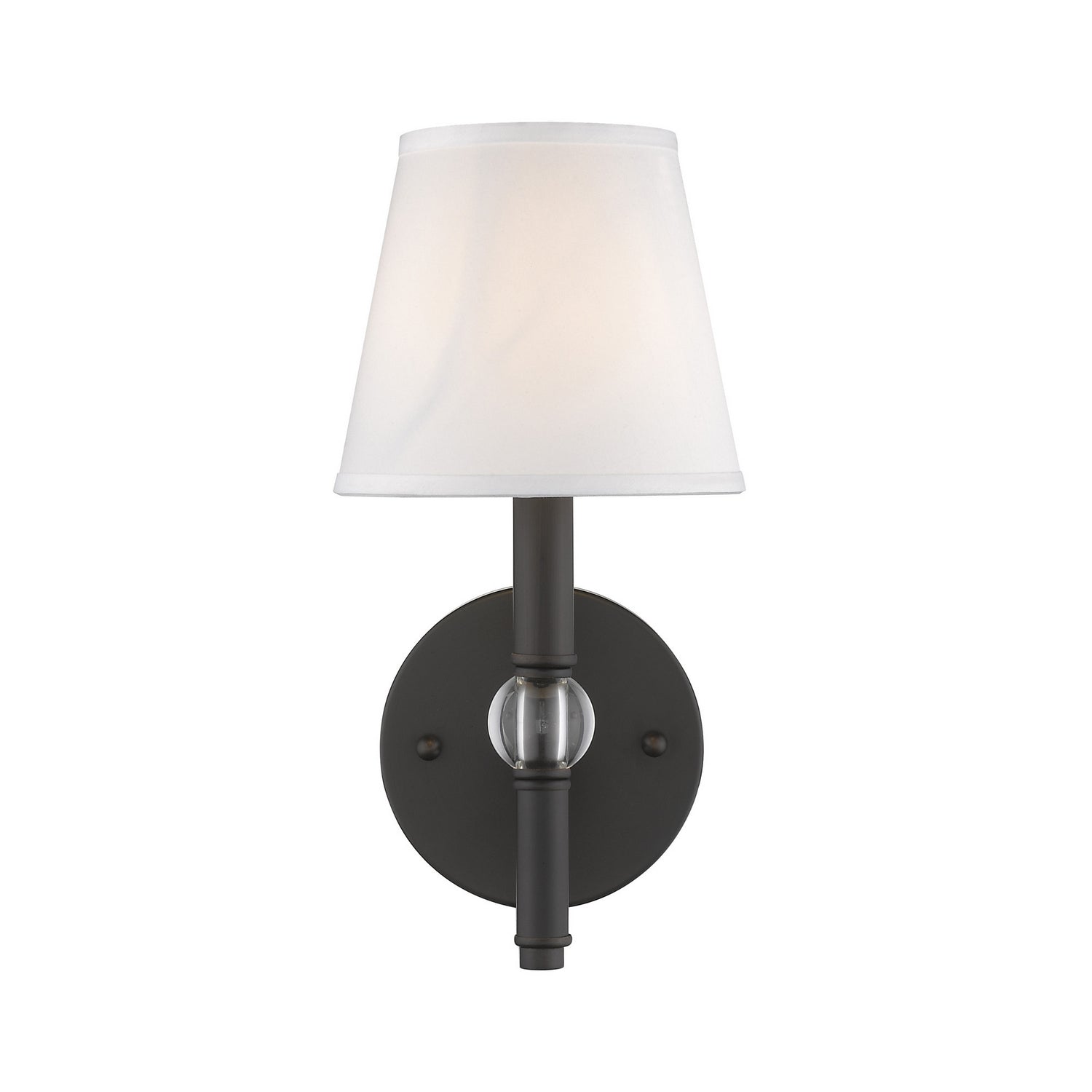 Golden - 3500-1W RBZ-CWH - One Light Wall Sconce - Waverly - Rubbed Bronze