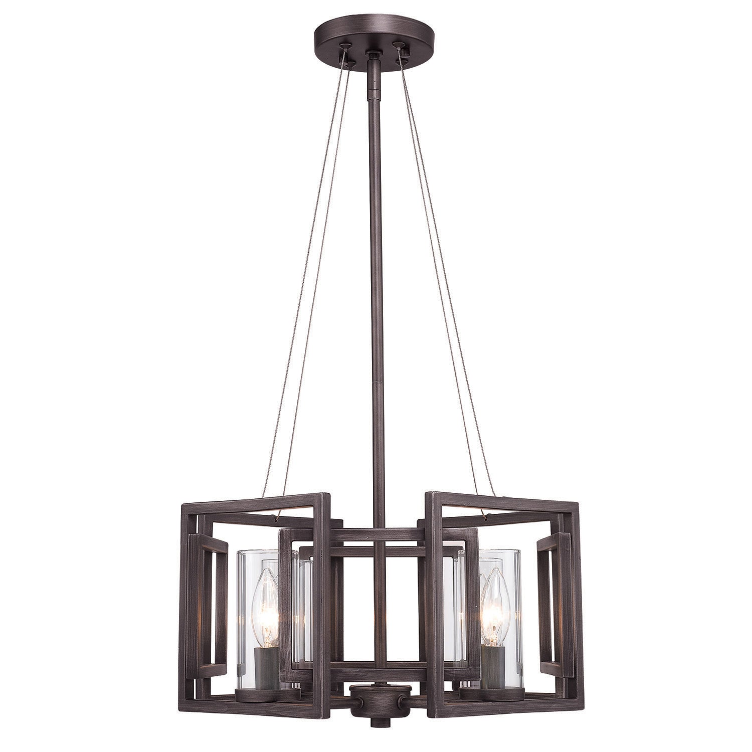 Golden - 6068-4P GMT - Four Light Pendant - Marco - Gunmetal Bronze