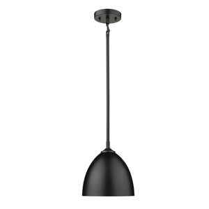 Golden - 6956-S BLK-BLK - One Light Pendant - Zoey BLK - Matte Black