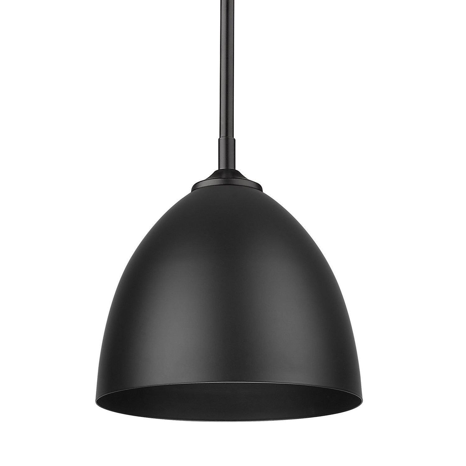 Golden - 6956-S BLK-BLK - One Light Pendant - Zoey BLK - Matte Black