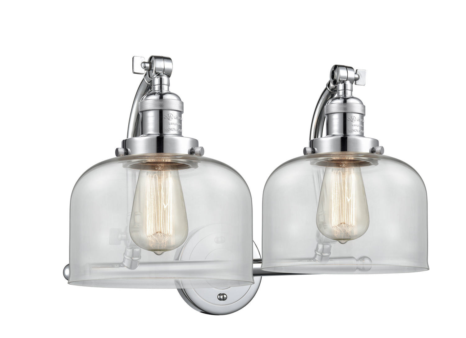 Innovations - 515-2W-PC-G72 - Two Light Bath Vanity - Franklin Restoration - Polished Chrome