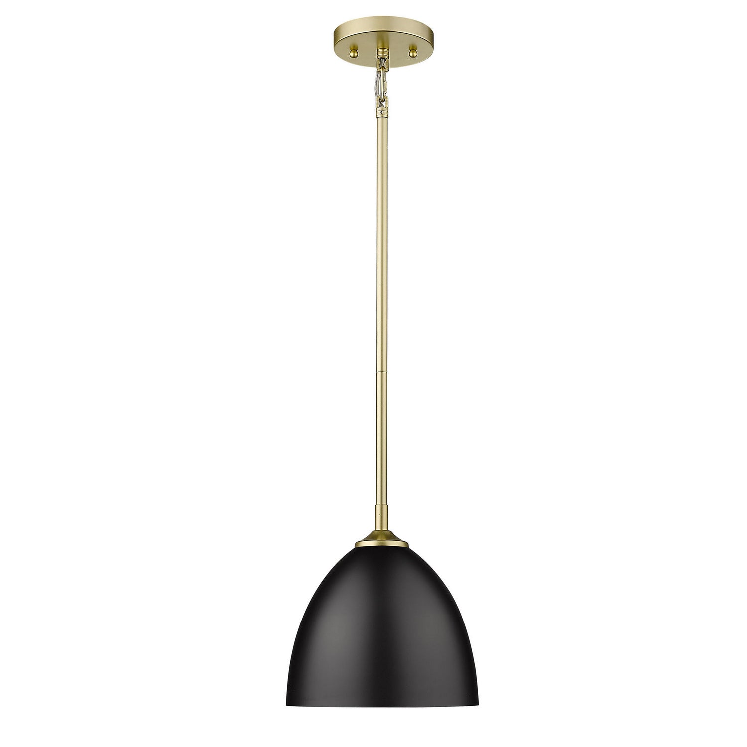 Golden - 6956-S OG-BLK - One Light Pendant - Zoey OG - Olympic Gold