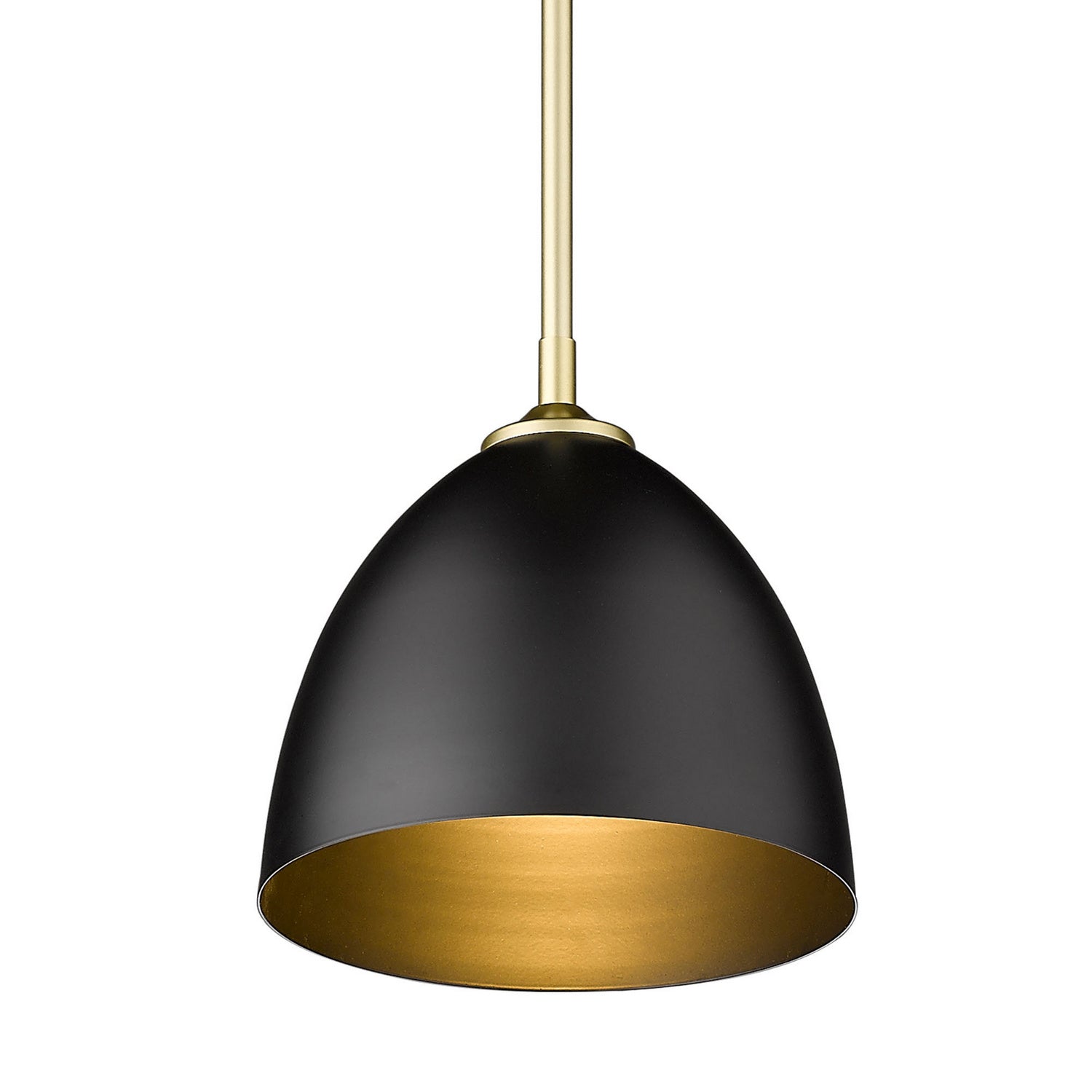 Golden - 6956-S OG-BLK - One Light Pendant - Zoey OG - Olympic Gold