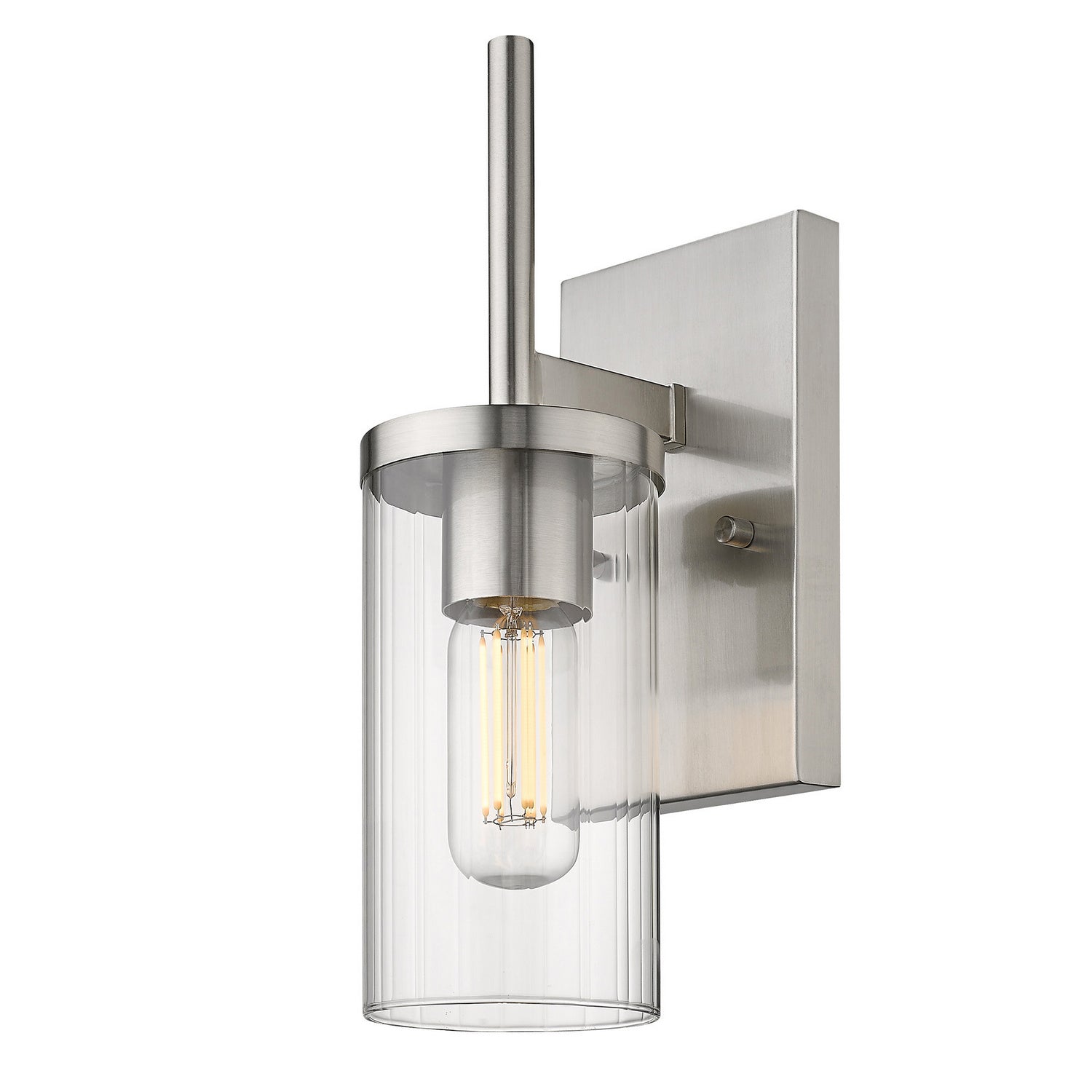 Golden - 7011-1W PW-CLR - One Light Wall Sconce - Winslett PW - Pewter