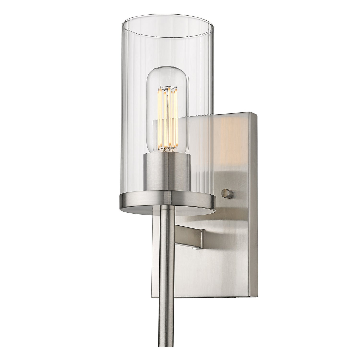 Golden - 7011-1W PW-CLR - One Light Wall Sconce - Winslett PW - Pewter