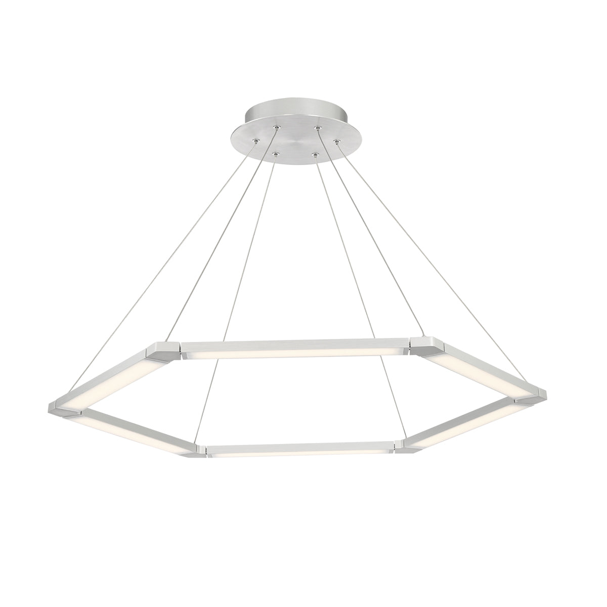 W.A.C. Lighting - PD-14032-AL - LED Chandelier - Lune - Brushed Aluminum