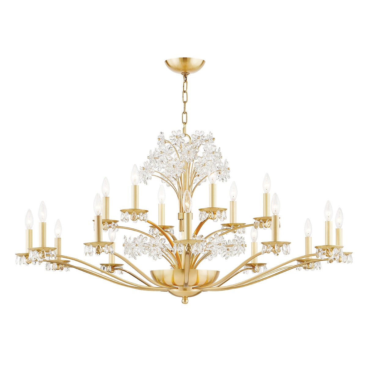 Hudson Valley - 4452-AGB - 20 Light Chandelier - Beaumont - Aged Brass