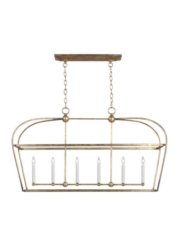 Visual Comfort Studio - CC1216ADB - Six Light Chandelier - Stonington - Antique Gild