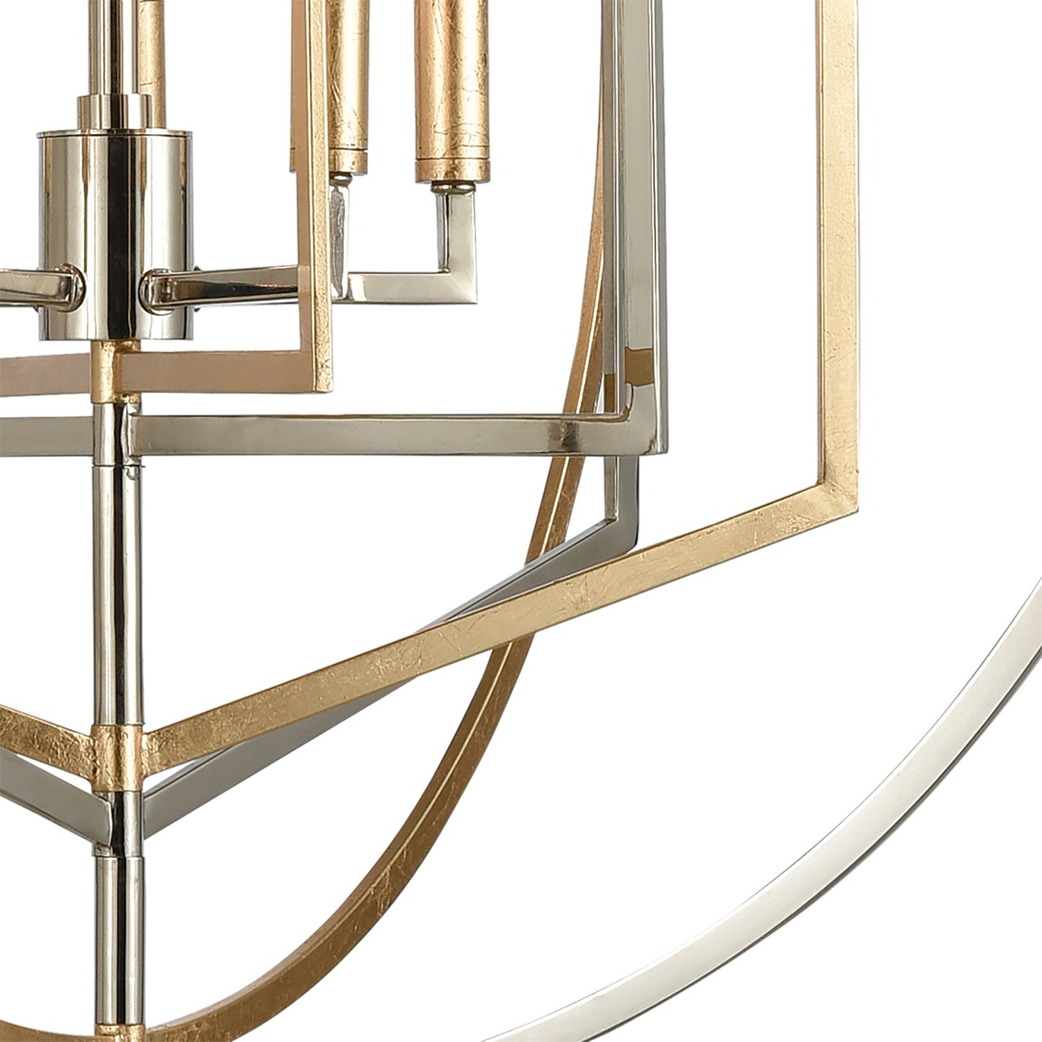 ELK Home - 12263/5 - Five Light Chandelier - Geosphere - Polished Nickel