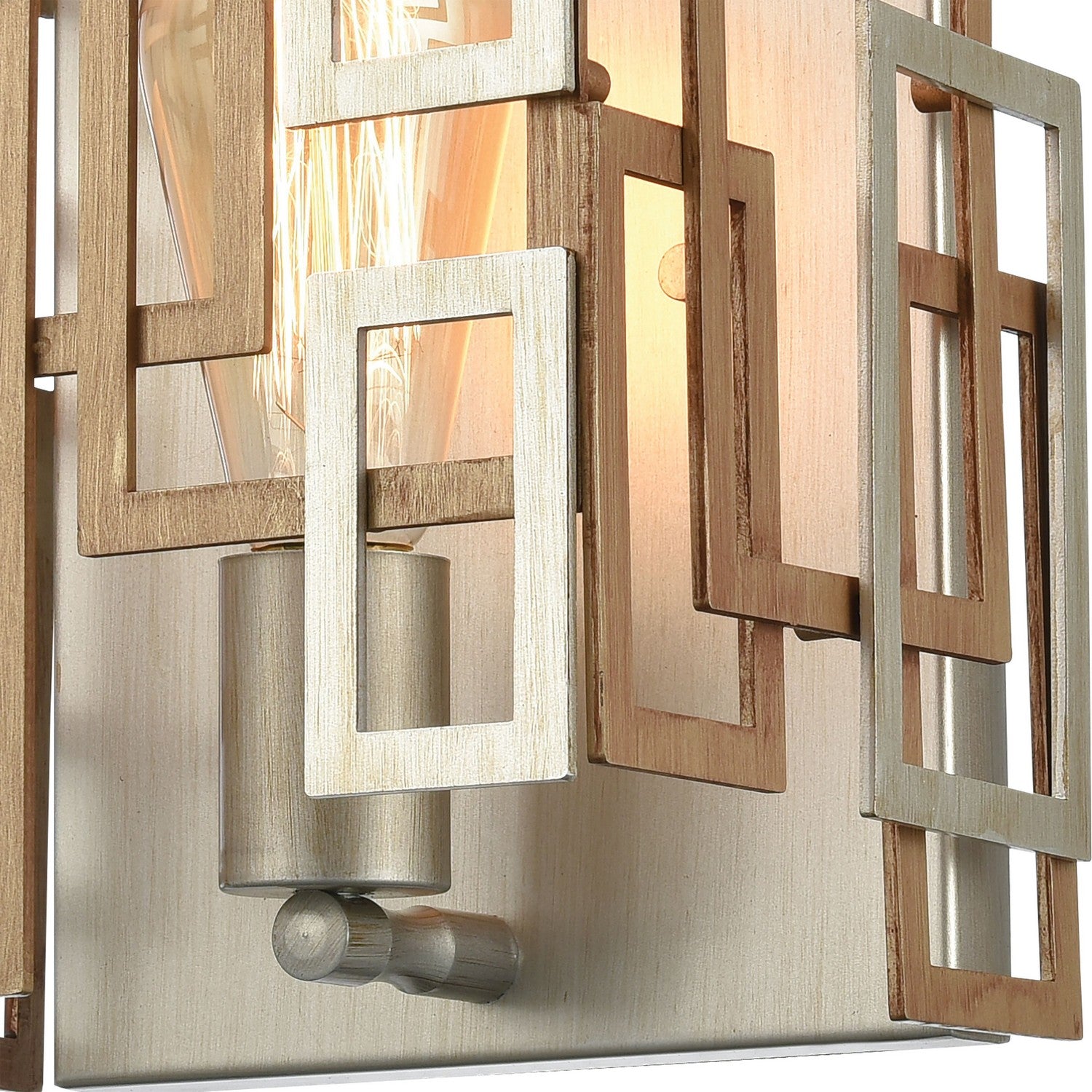 ELK Home - 12300/1 - One Light Wall Sconce - Gridlock - Matte Gold