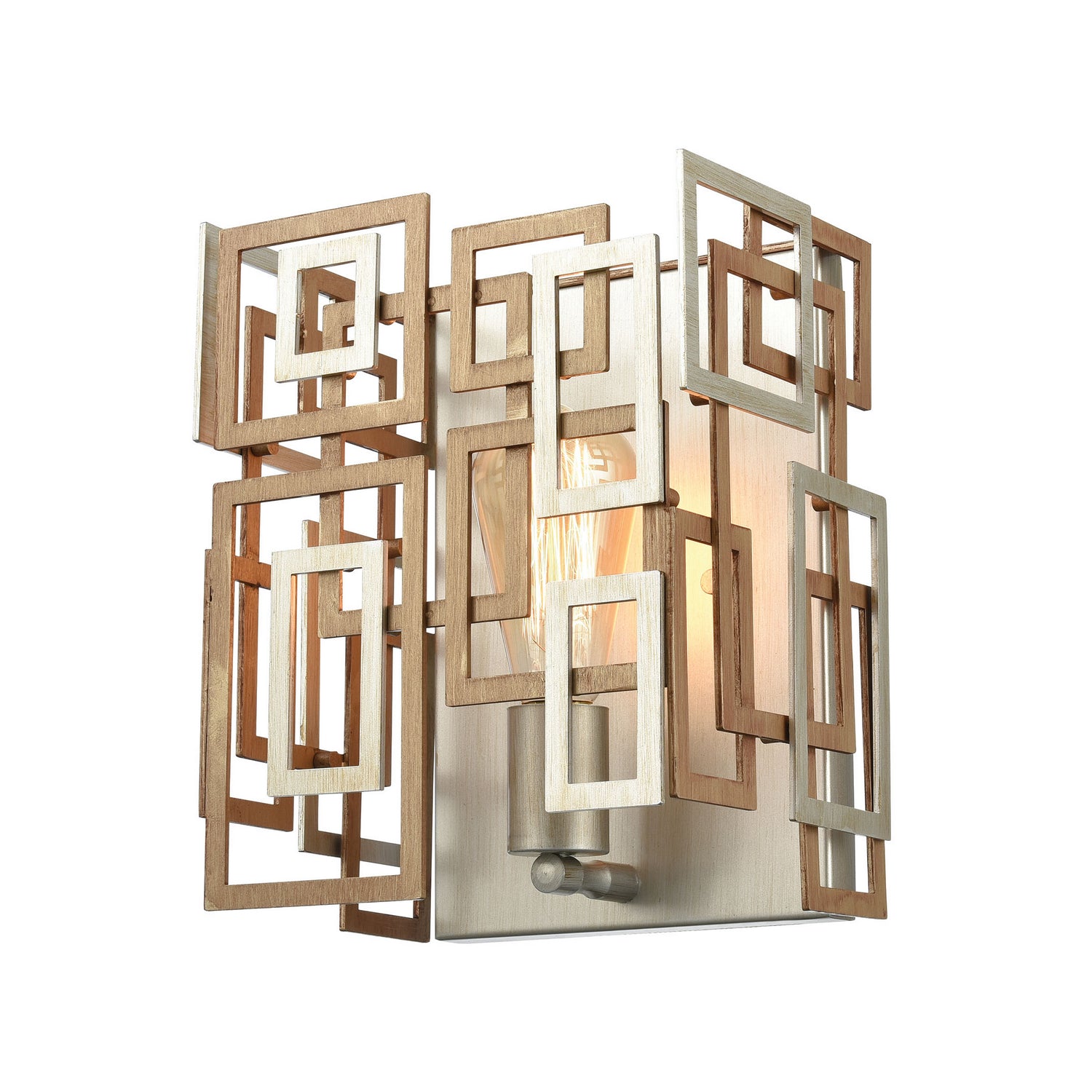 ELK Home - 12300/1 - One Light Wall Sconce - Gridlock - Matte Gold