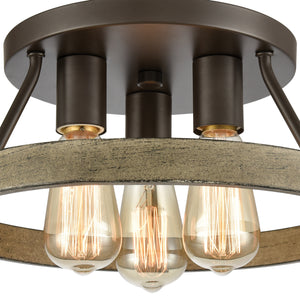 ELK Home - 12311/3 - Three Light Semi Flush Mount - Transitions - Oil Rubbed Bronze