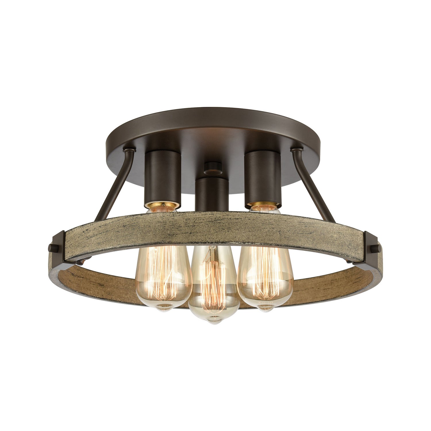 ELK Home - 12311/3 - Three Light Semi Flush Mount - Transitions - Oil Rubbed Bronze