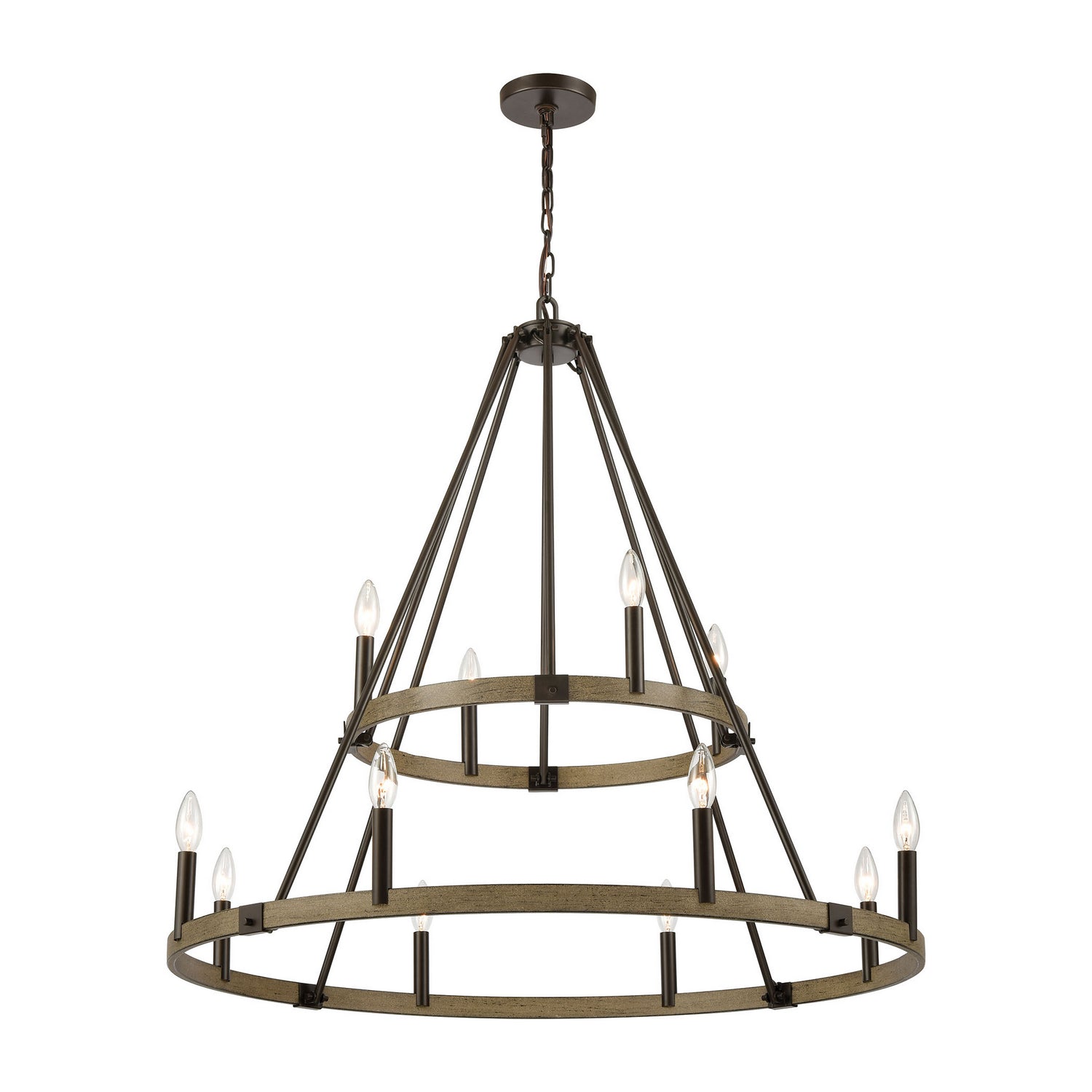 ELK Home - 12319/12 - 12 Light Chandelier - Transitions - Oil Rubbed Bronze