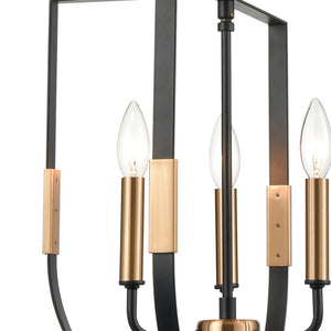 ELK Home - 15456/3 - Three Light Pendant - Heathrow - Matte Black