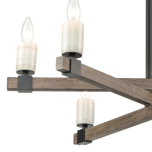 ELK Home - 15464/6 - Six Light Chandelier - Stone Manor - Matte Black