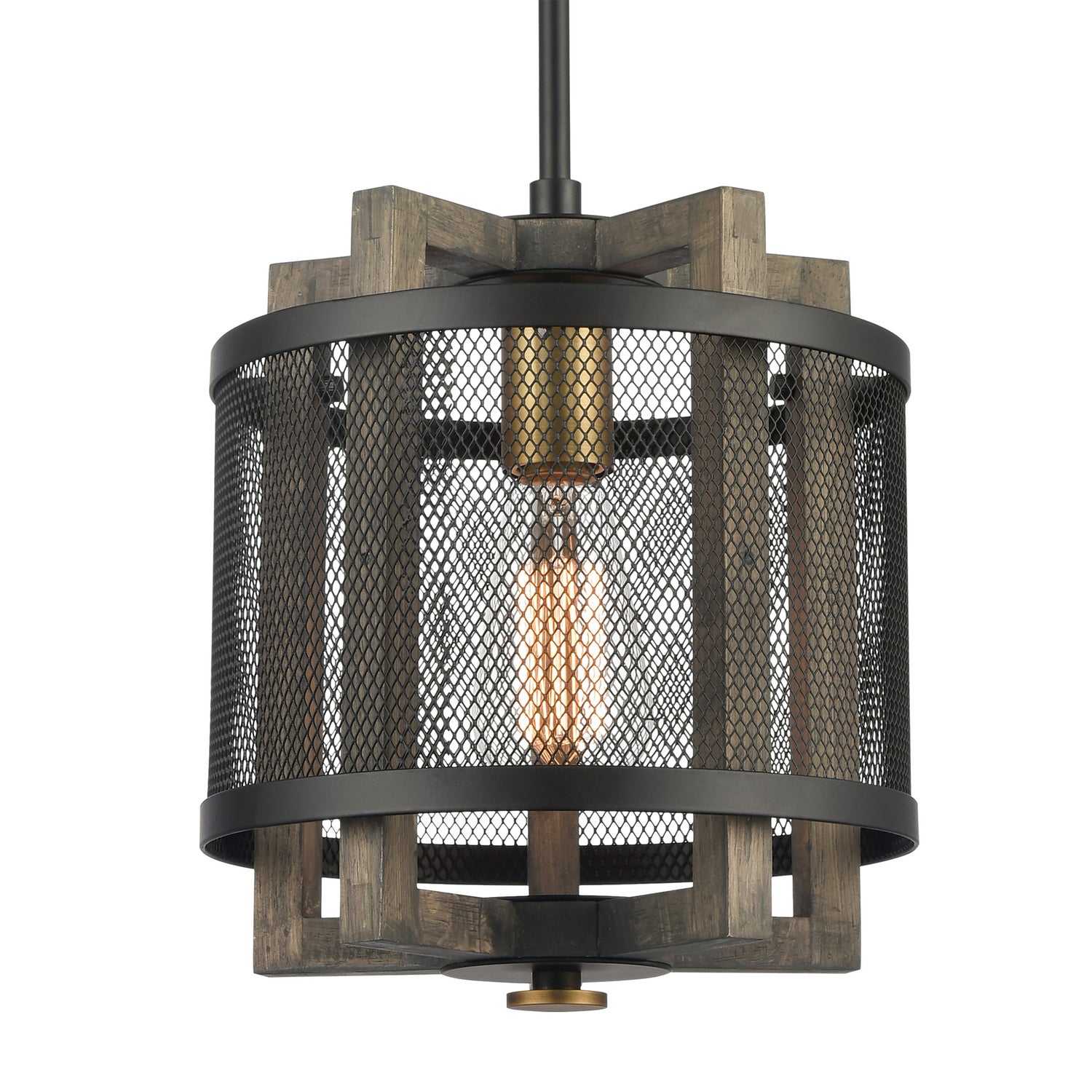 ELK Home - 16546/1 - One Light Mini Pendant - Woodbridge - Matte Black