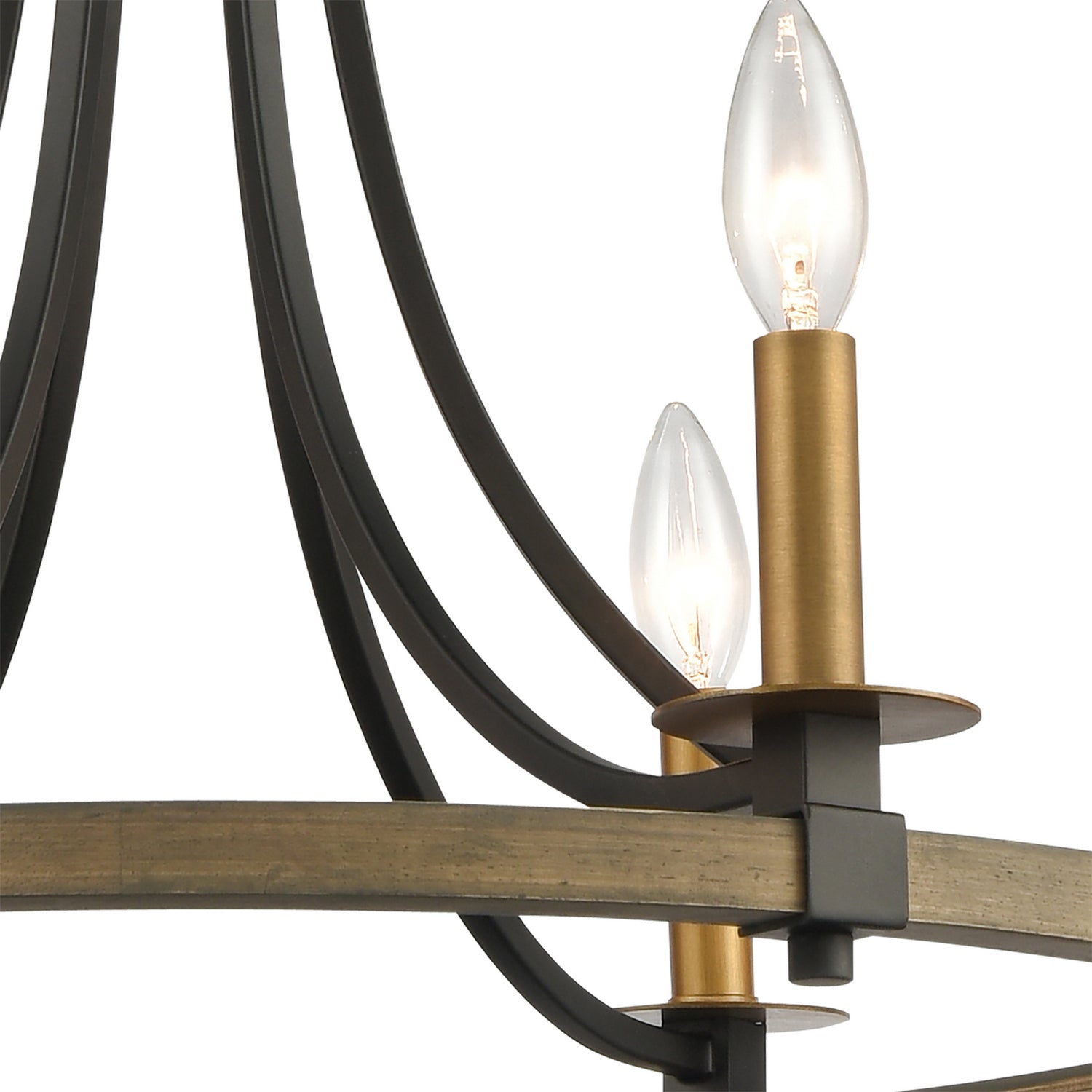 ELK Home - 16548/6 - Six Light Chandelier - Woodbridge - Matte Black