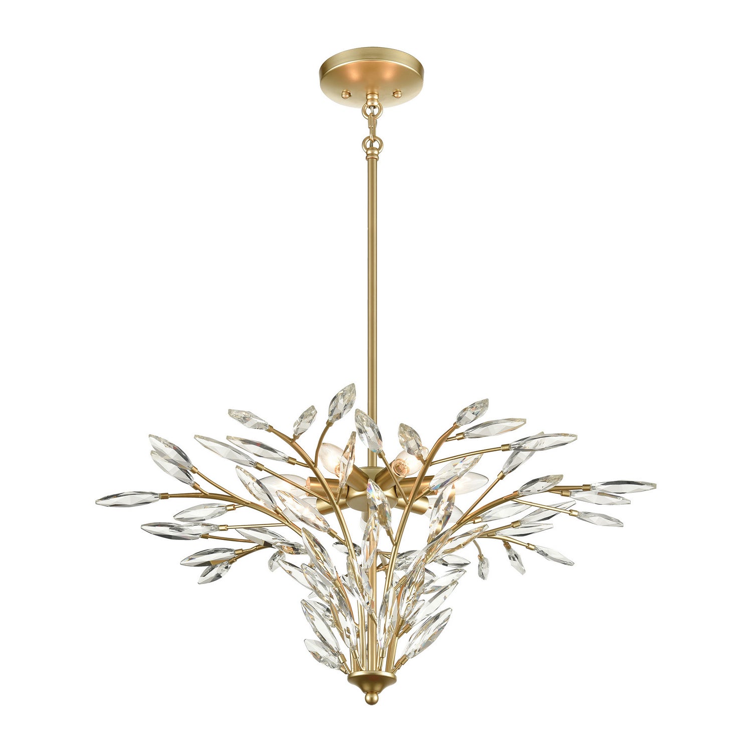 ELK Home - 18295/7 - Seven Light Chandelier - Flora Grace - Champagne Gold