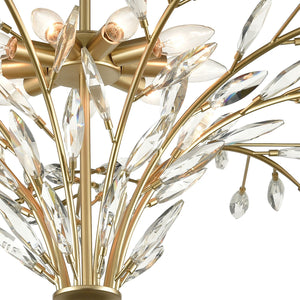 ELK Home - 18296/9 - Nine Light Chandelier - Flora Grace - Champagne Gold