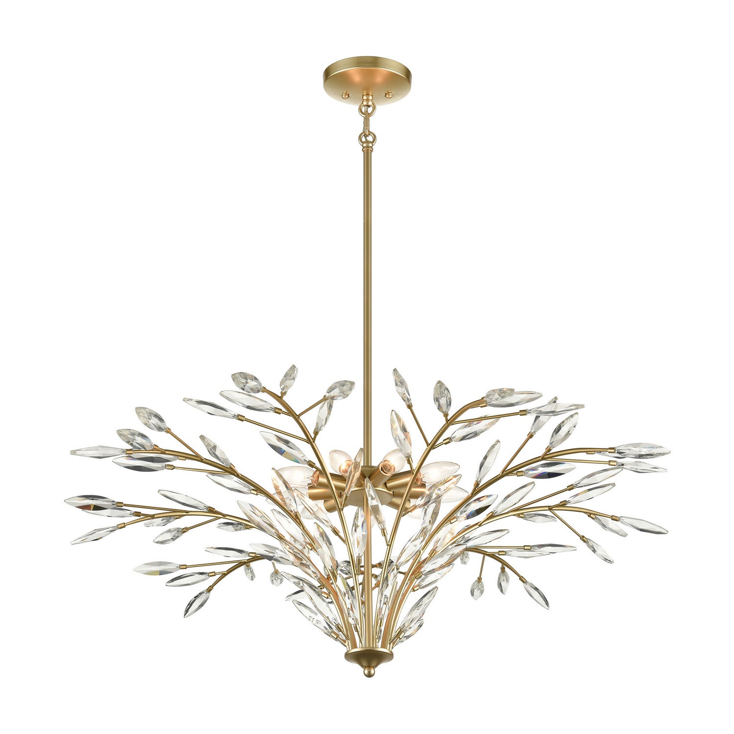 ELK Home - 18296/9 - Nine Light Chandelier - Flora Grace - Champagne Gold