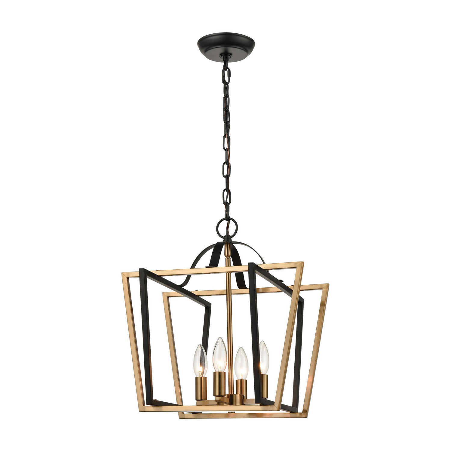 ELK Home - 18355/4 - Four Light Pendant - Bridgette - Matte Black