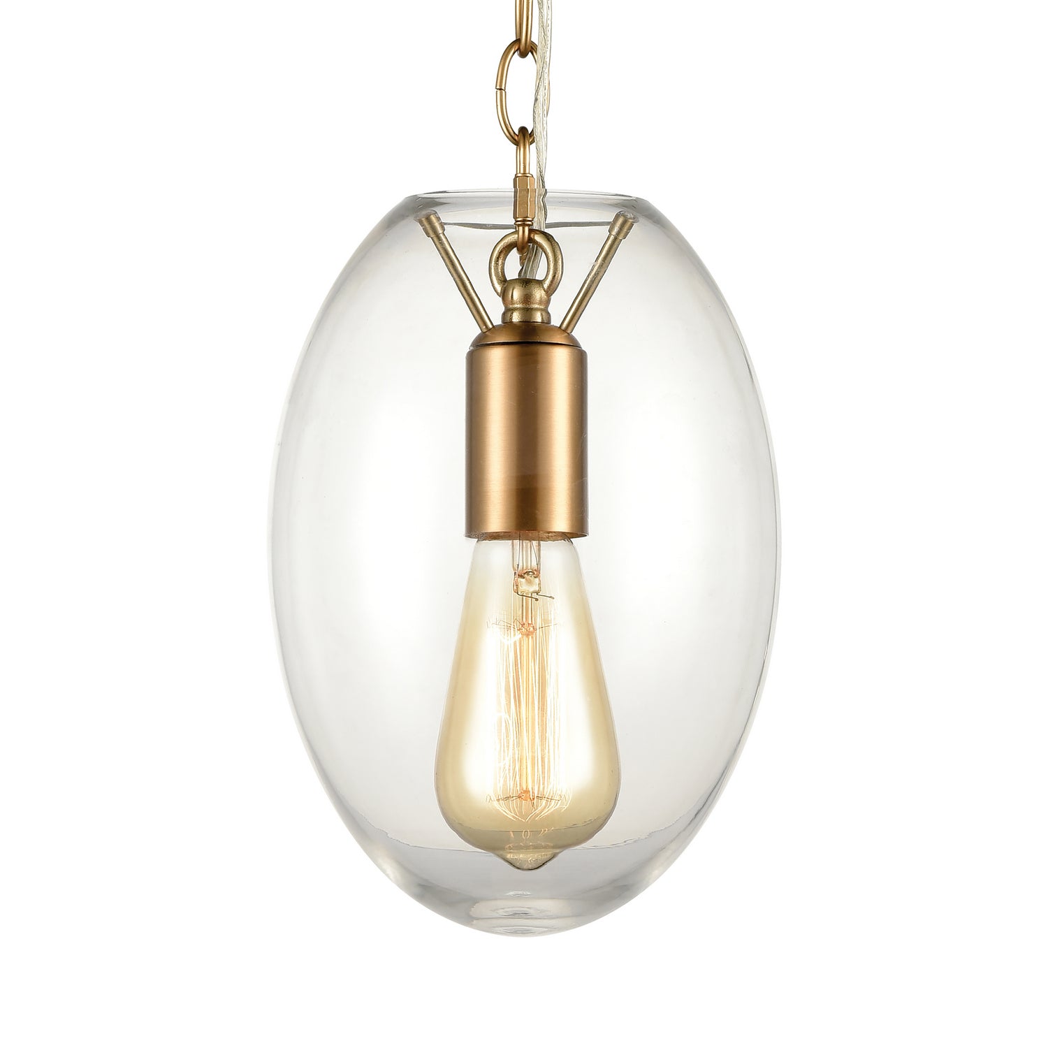 ELK Home - 30050/1 - One Light Mini Pendant - Ellipsa - Satin Brass