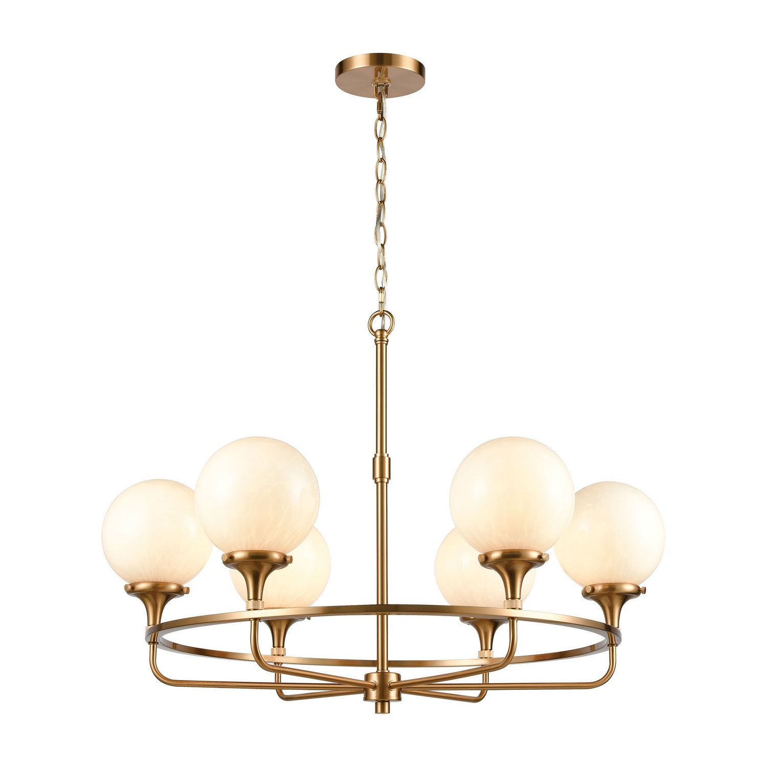 ELK Home - 30146/6 - Six Light Chandelier - Beverly Hills - Satin Brass