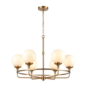 ELK Home - 30146/6 - Six Light Chandelier - Beverly Hills - Satin Brass