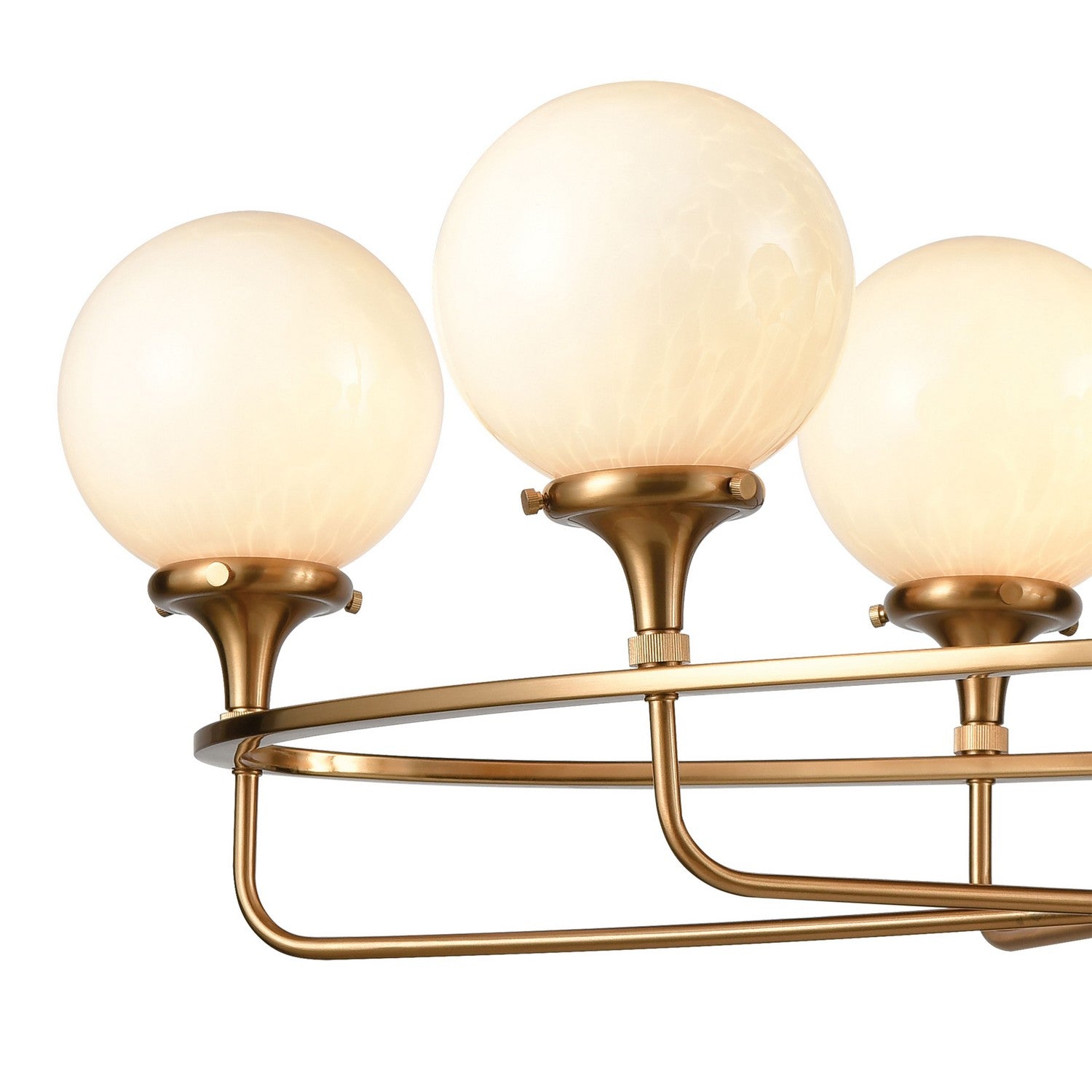 ELK Home - 30147/6 - Six Light Linear Chandelier - Beverly Hills - Satin Brass