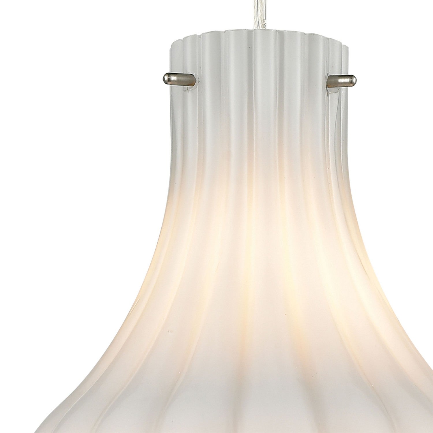 ELK Home - 30150/1 - One Light Mini Pendant - Coastal Scallop - Satin Nickel