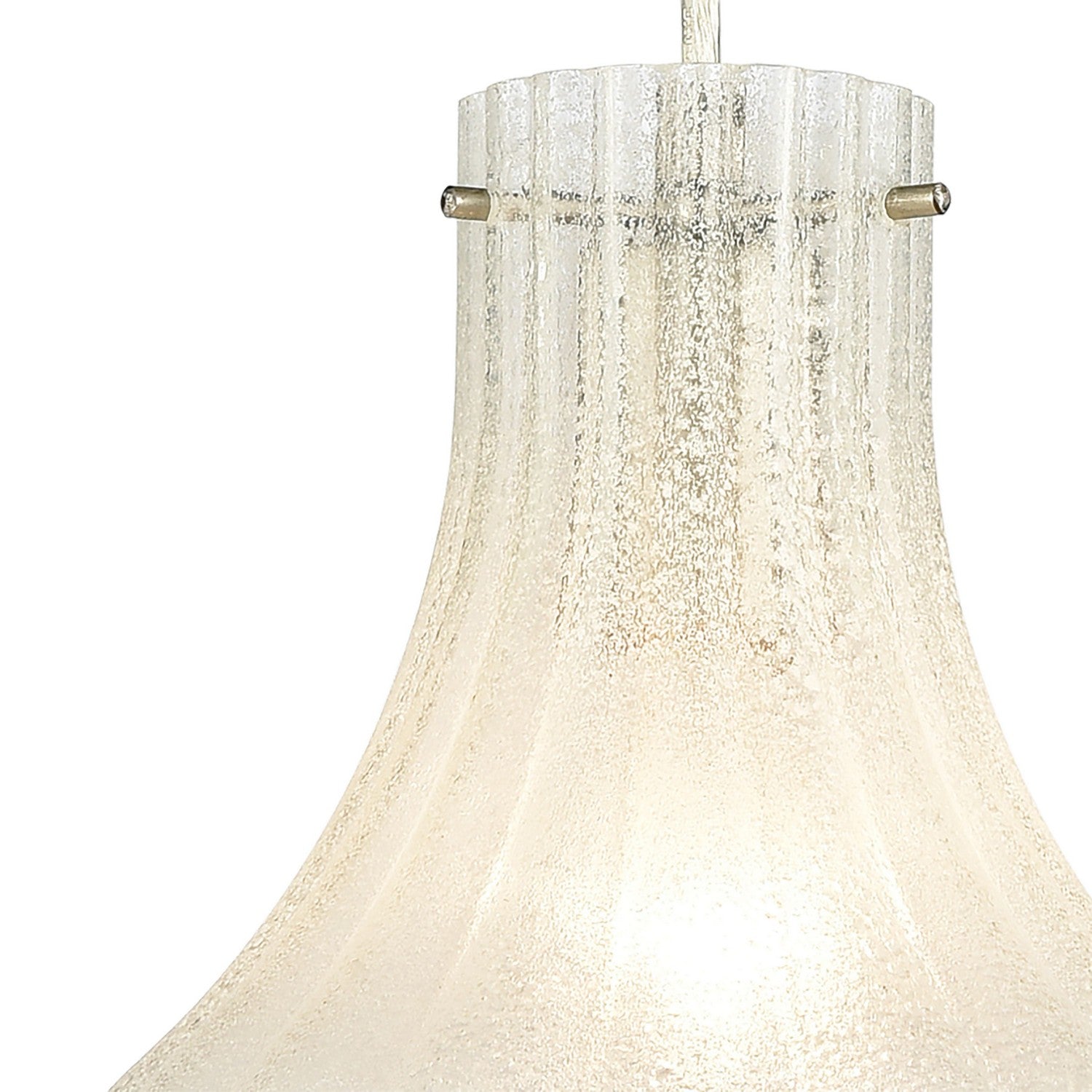 ELK Home - 30160/1 - One Light Mini Pendant - Coastal Scallop - Satin Nickel