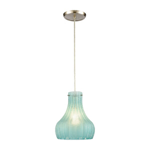 ELK Home - 30170/1 - One Light Mini Pendant - Coastal Scallop - Satin Nickel