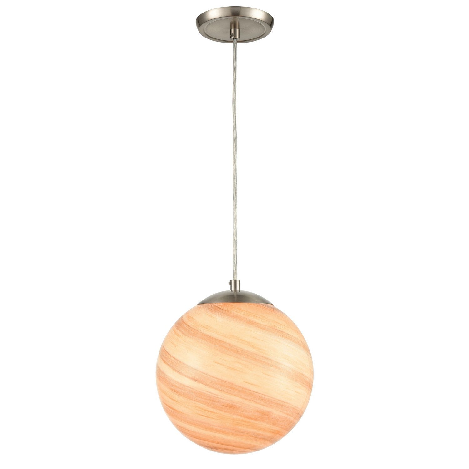 ELK Home - 30190/1 - One Light Mini Pendant - Planetario - Satin Nickel