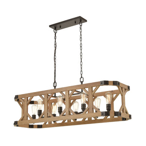 ELK Home - 33324/8 - Eight Light Linear Chandelier - Structure - Oil Rubbed Bronze