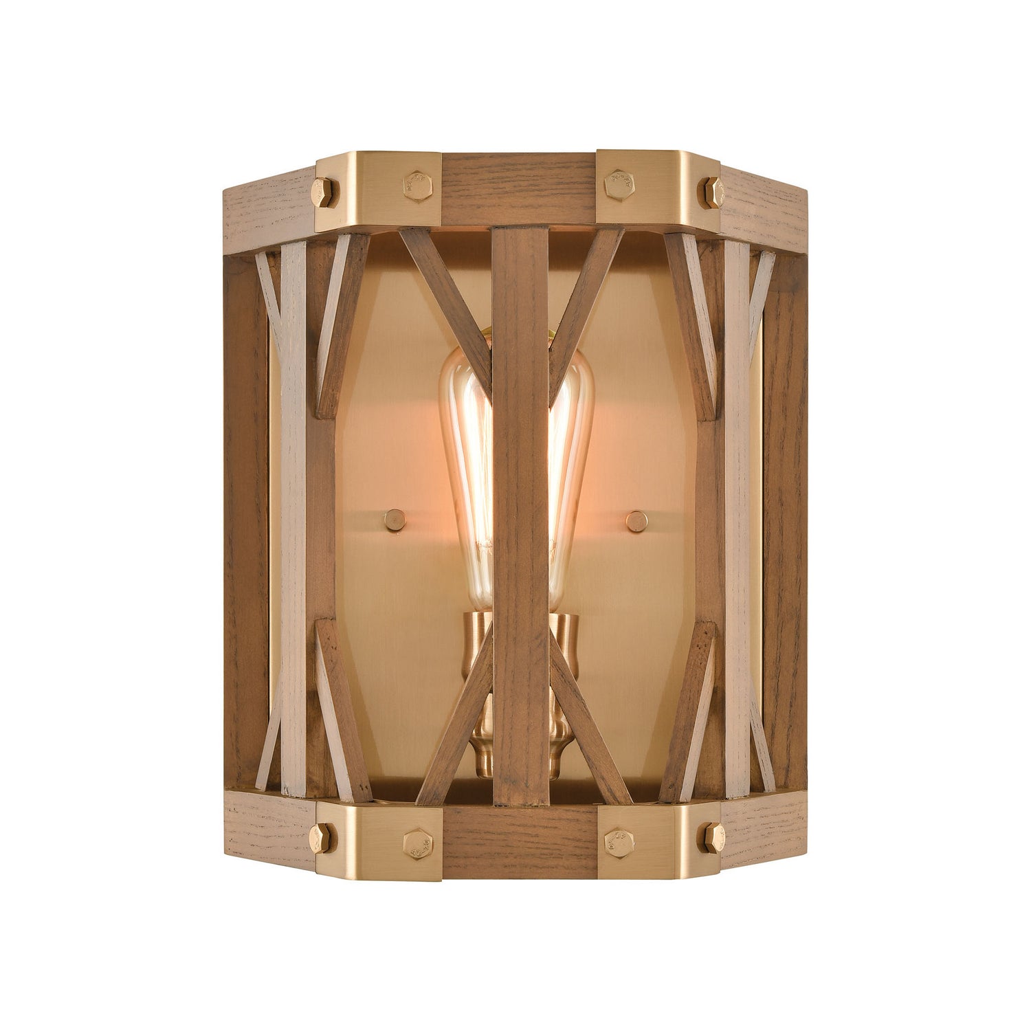 ELK Home - 33330/1 - One Light Wall Sconce - Structure - Satin Brass