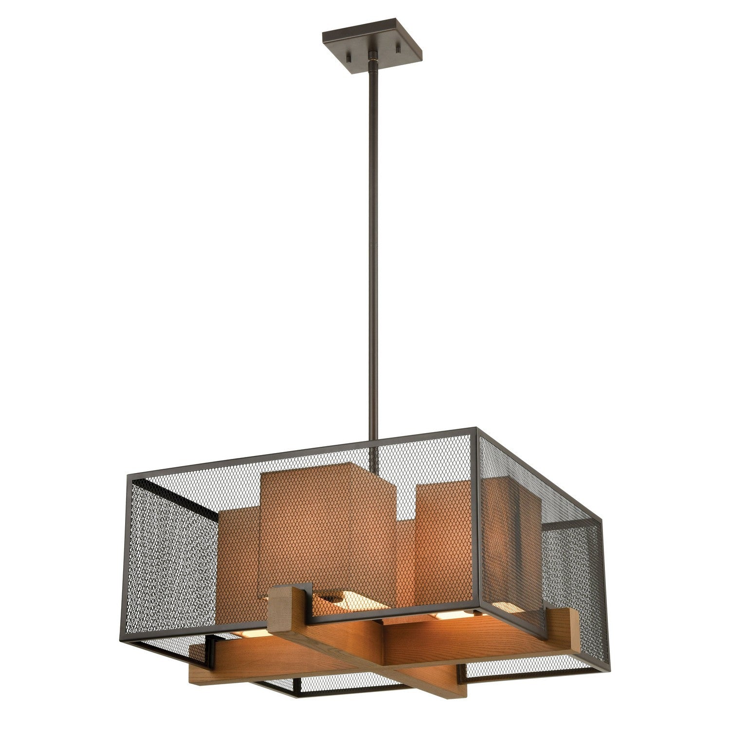 ELK Home - 33345/4 - Four Light Chandelier - Crossbeam - Oil Rubbed Bronze