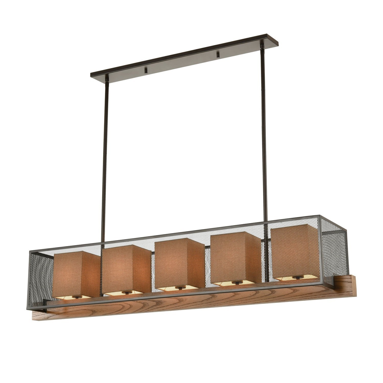 ELK Home - 33347/5 - Five Light Linear Chandelier - Crossbeam - Oil Rubbed Bronze