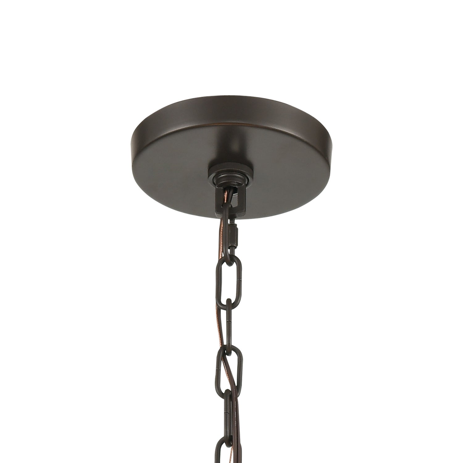 ELK Home - 33364/6 - Six Light Chandelier - Wooden Barrel - Oil Rubbed Bronze