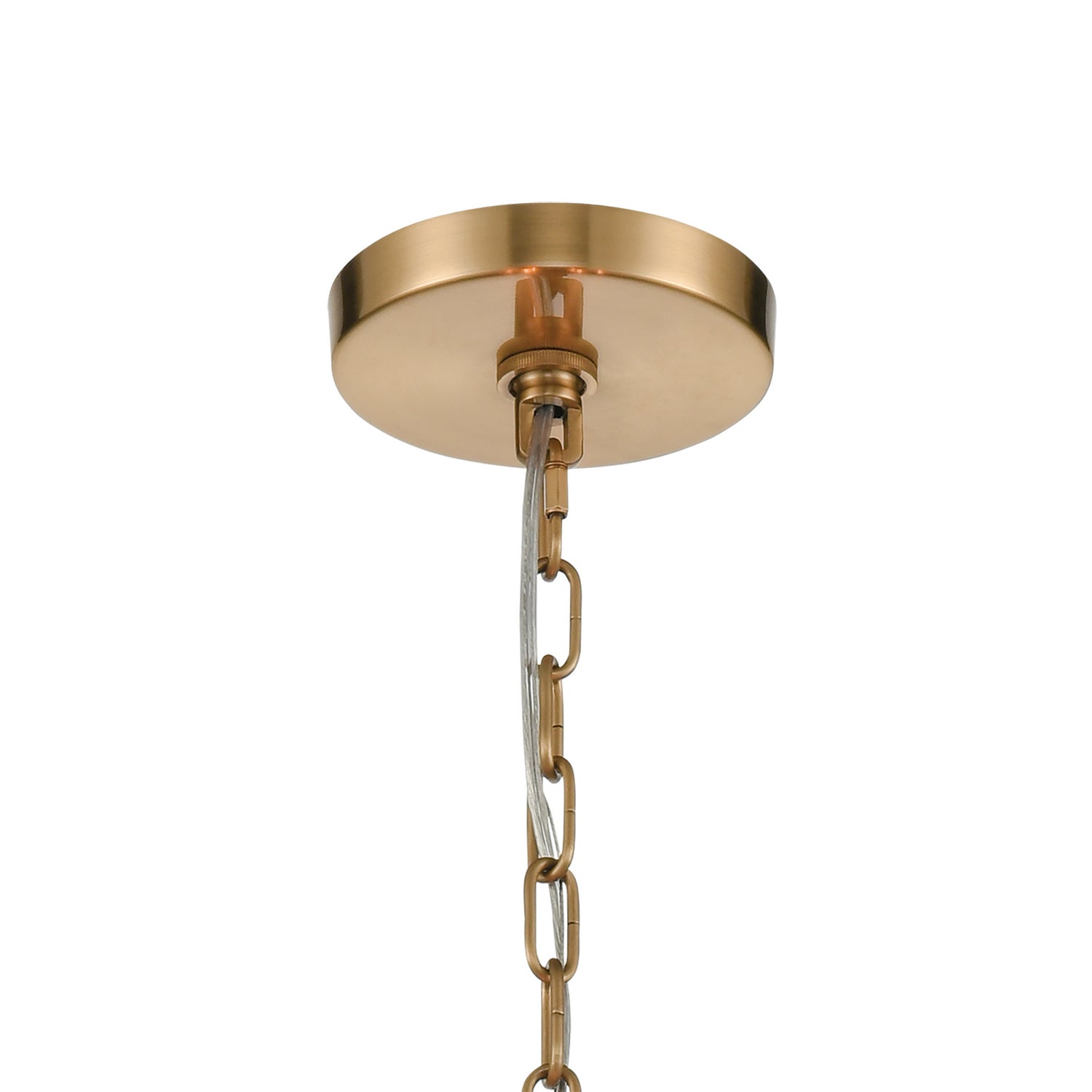 ELK Home - 33374/6 - Six Light Chandelier - Wooden Barrel - Satin Brass