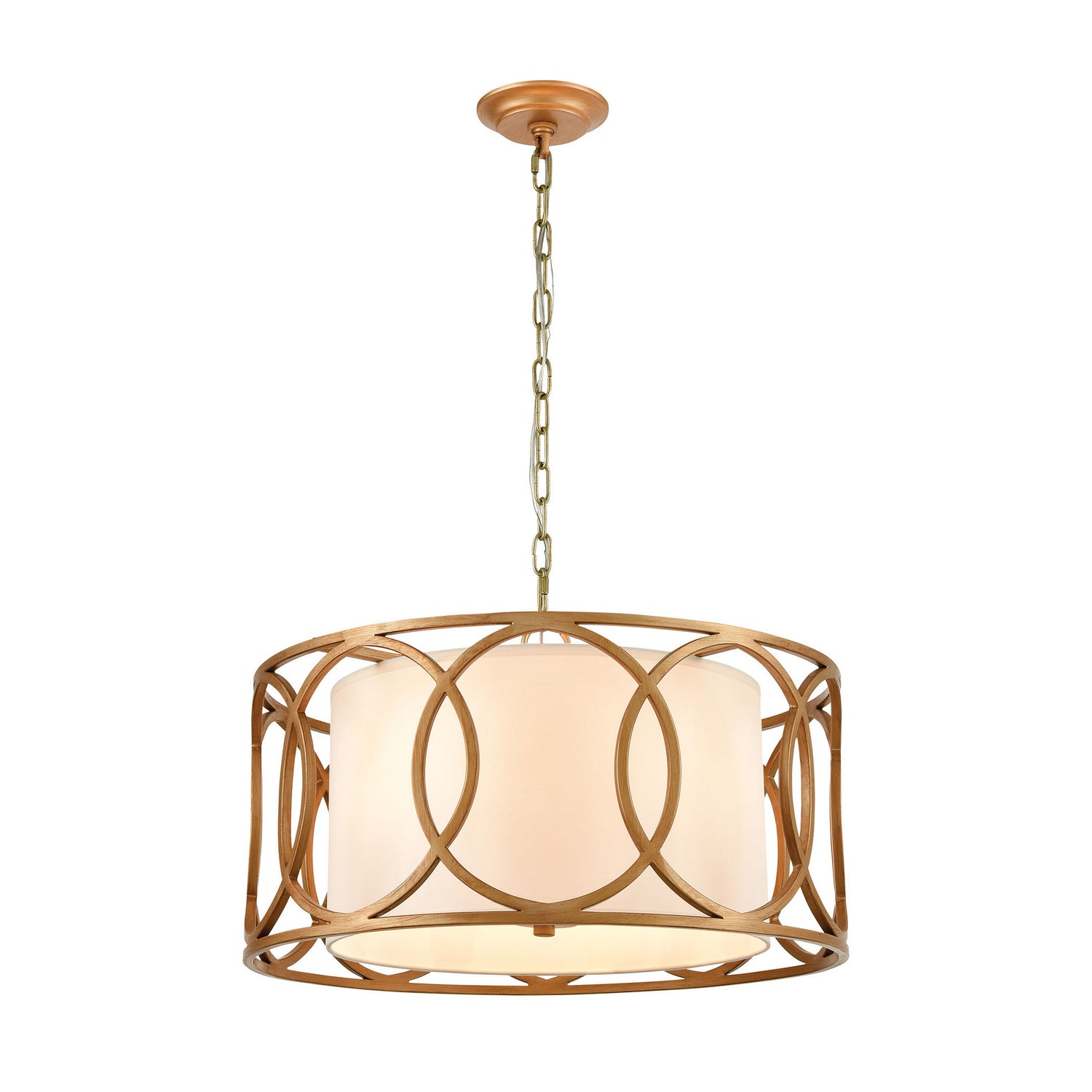 ELK Home - 33425/4 - Four Light Chandelier - Ringlets - Matte Gold