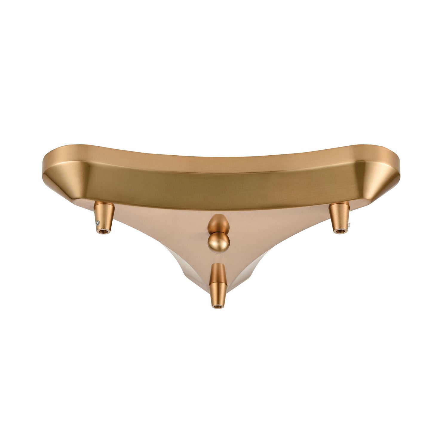 ELK Home - 3T-SB - Three Hole Pan for Pendants - Pendant Options - Satin Brass