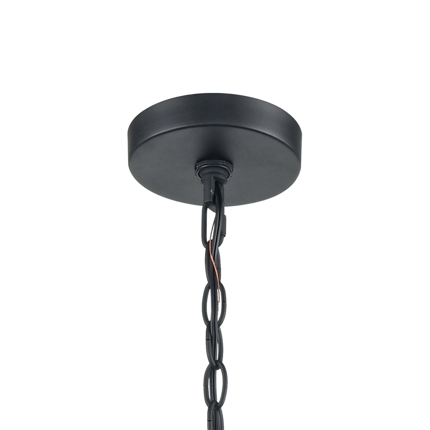 ELK Home - 45406/6 - Six Light Outdoor Pendant - Torch - Charcoal Black