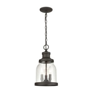 ELK Home - 45423/3 - Three Light Outdoor Pendant - Renford - Architectural Bronze