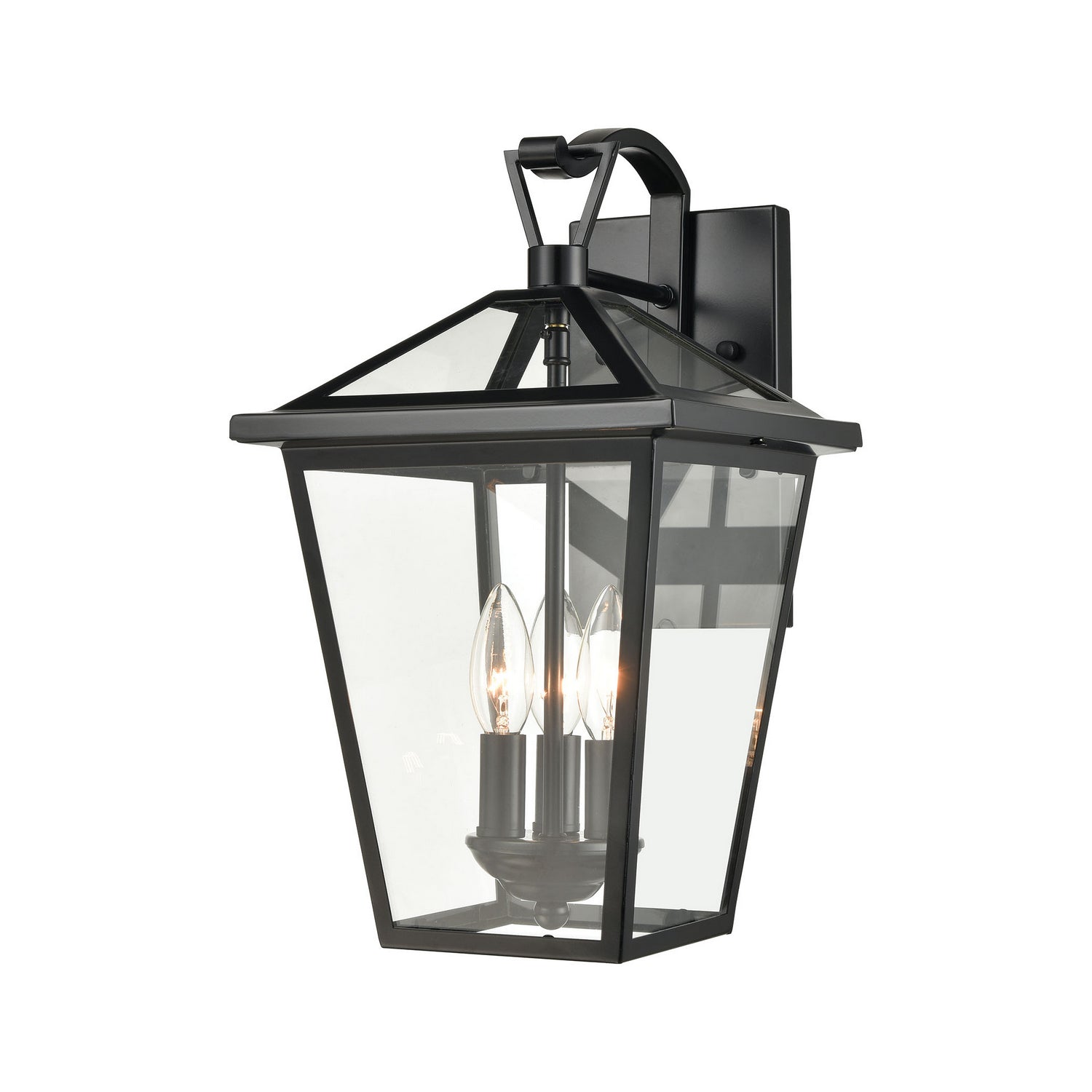 ELK Home - 45471/3 - Three Light Outdoor Wall Sconce - Main Street - Black