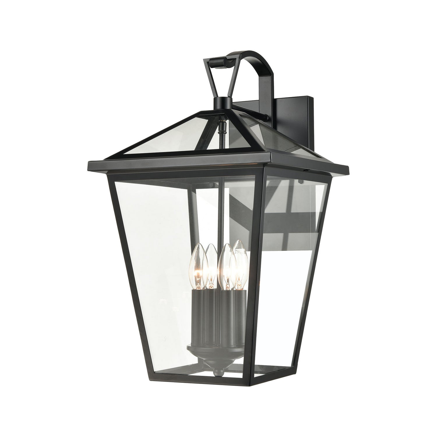 ELK Home - 45472/4 - Four Light Outdoor Wall Sconce - Main Street - Black